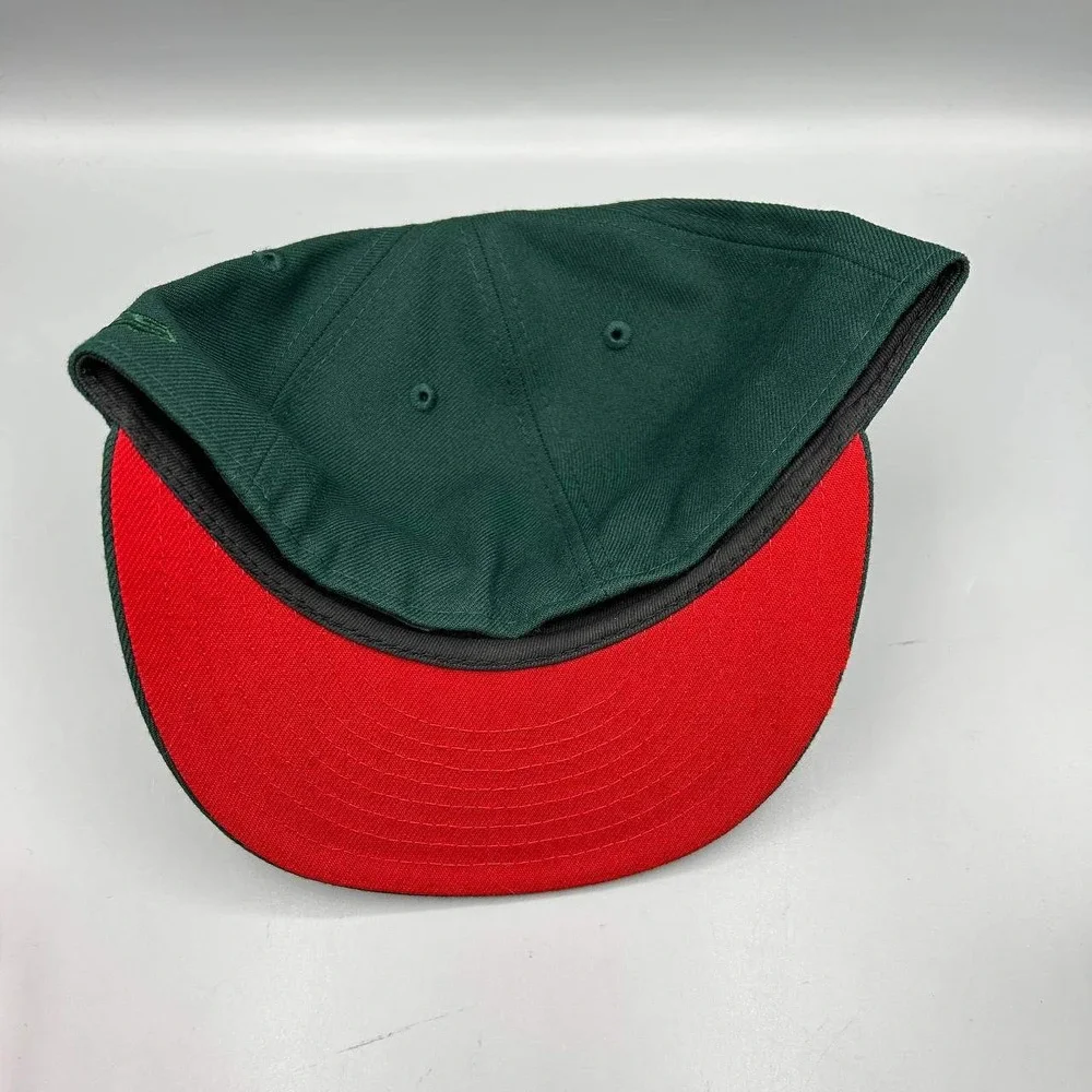 Los Angeles LA Dodgers Hat Men‎ 7 3/8 Green Red 59Fifty New Era MLB Fitted Cap